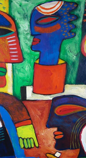 Clemens Briels - Acryl en collage op doek, A can of Italians (Groot) kopen? Bied vanaf 1000!