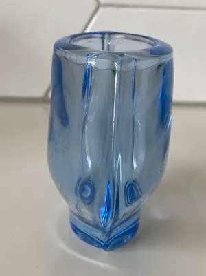 Per Lutken - Aqua blauw glazen vaasje - Holmegaard kopen? Bied vanaf 1!