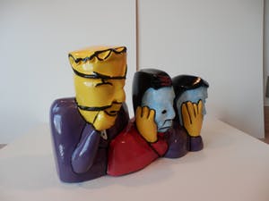 Herman Brood - SCULPTUUR HOREN ZIEN EN ZWIJGEN GROOT!! kopen? Bied vanaf 245!