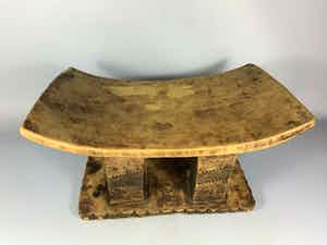 Ashanti - 200860 - Old Tribal used African Ashanti headrest - Ghana. verkocht voor € 65!