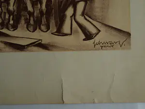 Mommie Schwarz - Kunst-Schoolplaat (?) uit ca. 1975 , “Paris”, Parijs - SBV Utrecht kopen? Bied vanaf 1!