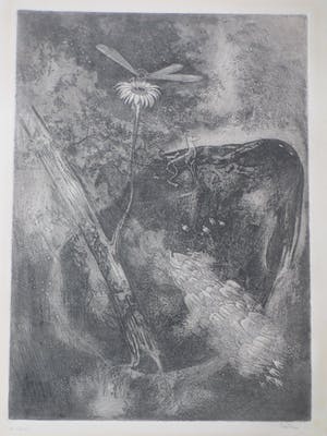 Etie van Rees - De Aarde - Ets kopen? Bied vanaf 40!