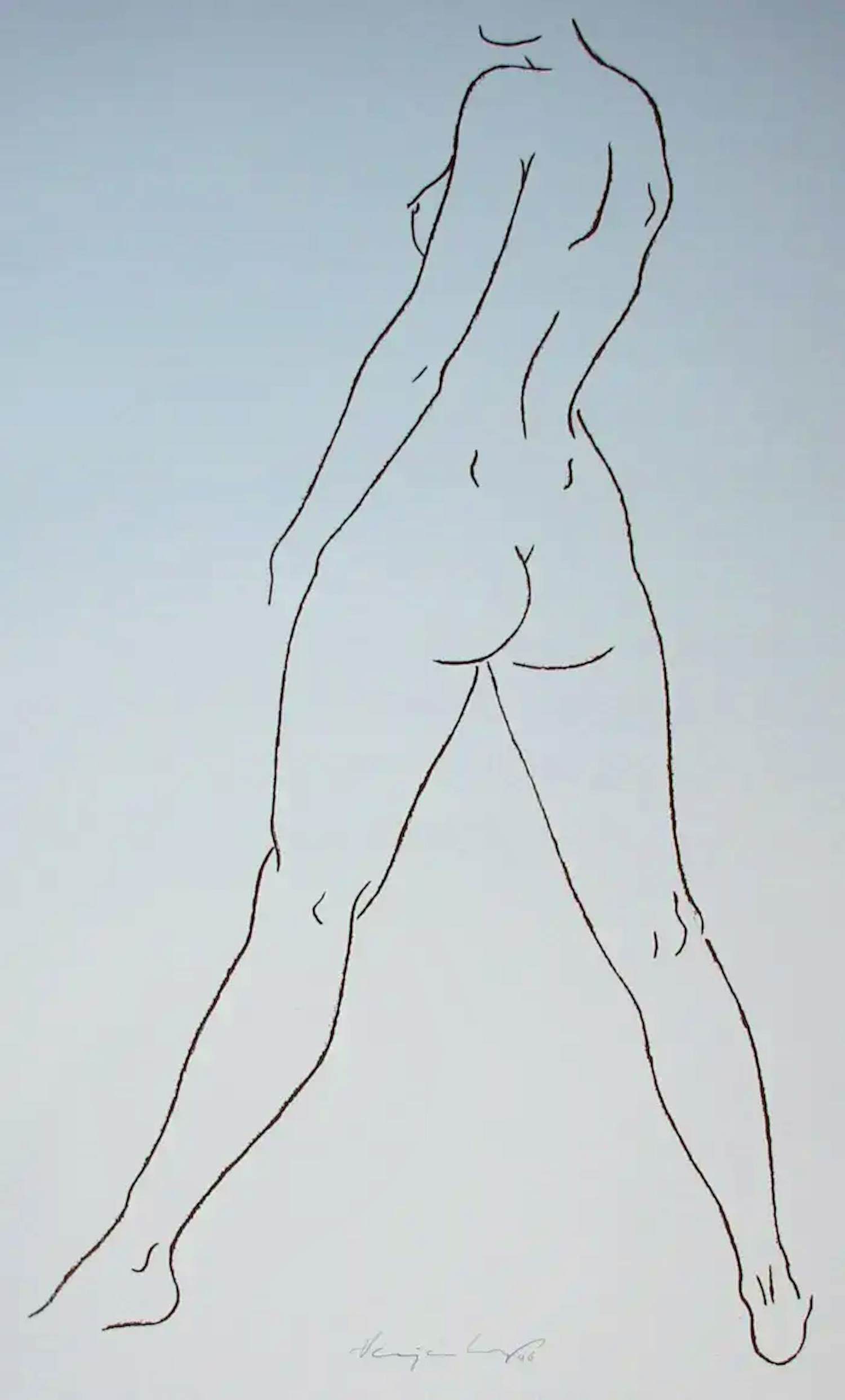 Harry van Kuyk - Zeefdruk: naakt - 1996 kopen? Bied vanaf 150!