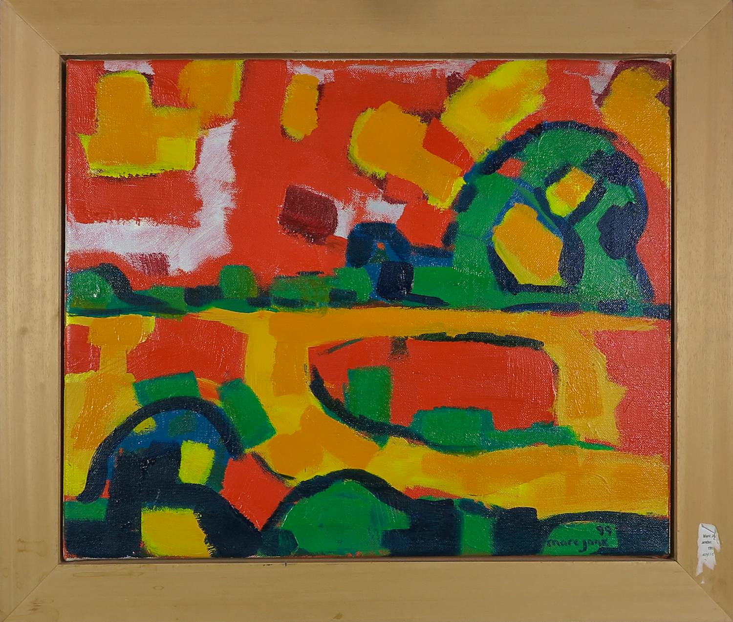 Marc Jonk - Arcyl op doek, Landschap (nr. 6) - Ingelijst kopen? Bied vanaf 150!