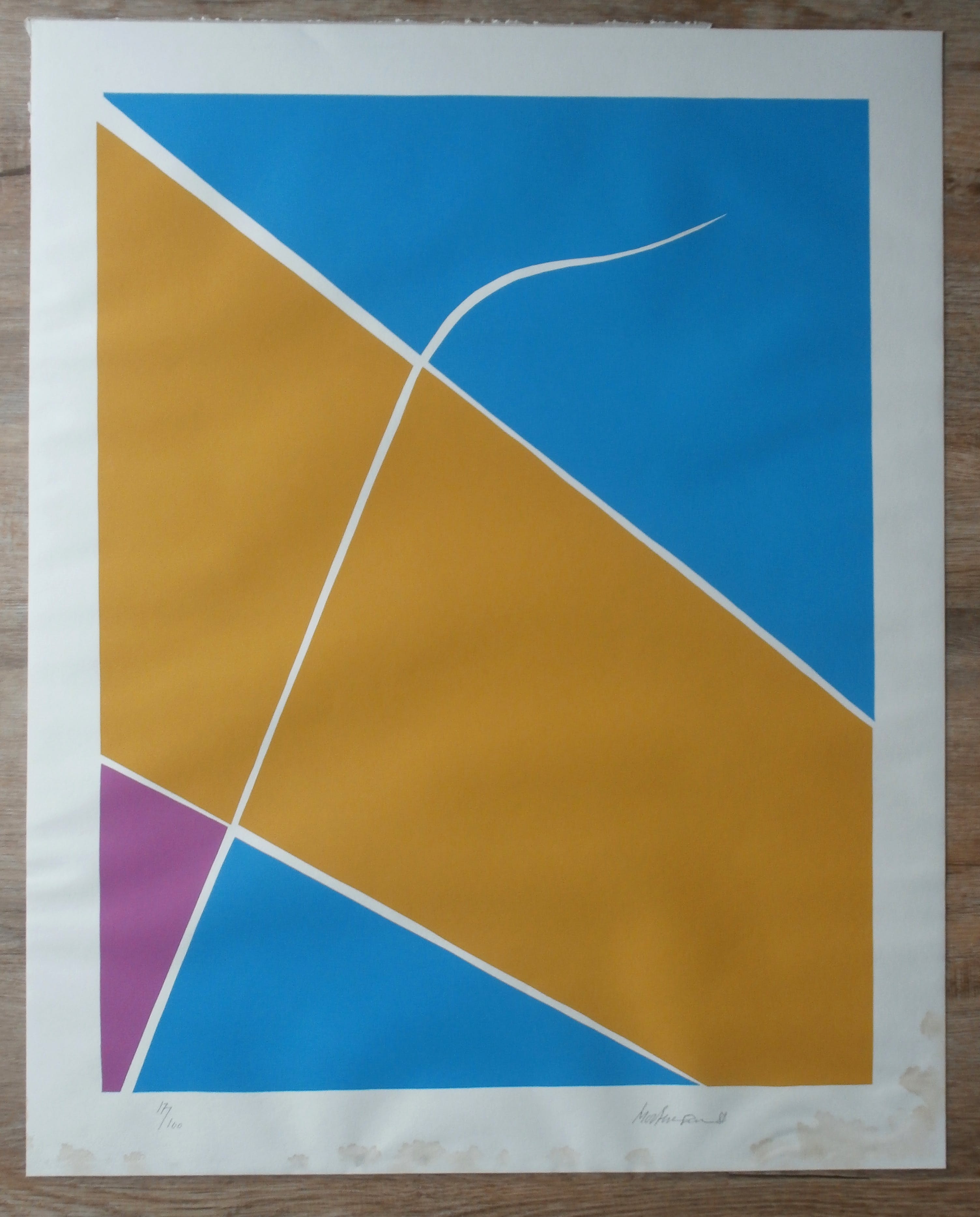 Richard Mortensen - 2 zeefdrukken: Geometrisch abstracte composities kopen? Bied vanaf 150!