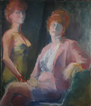 Lieuwe Smid - Olieverf op doek, Irena kopen? Bied vanaf 1!