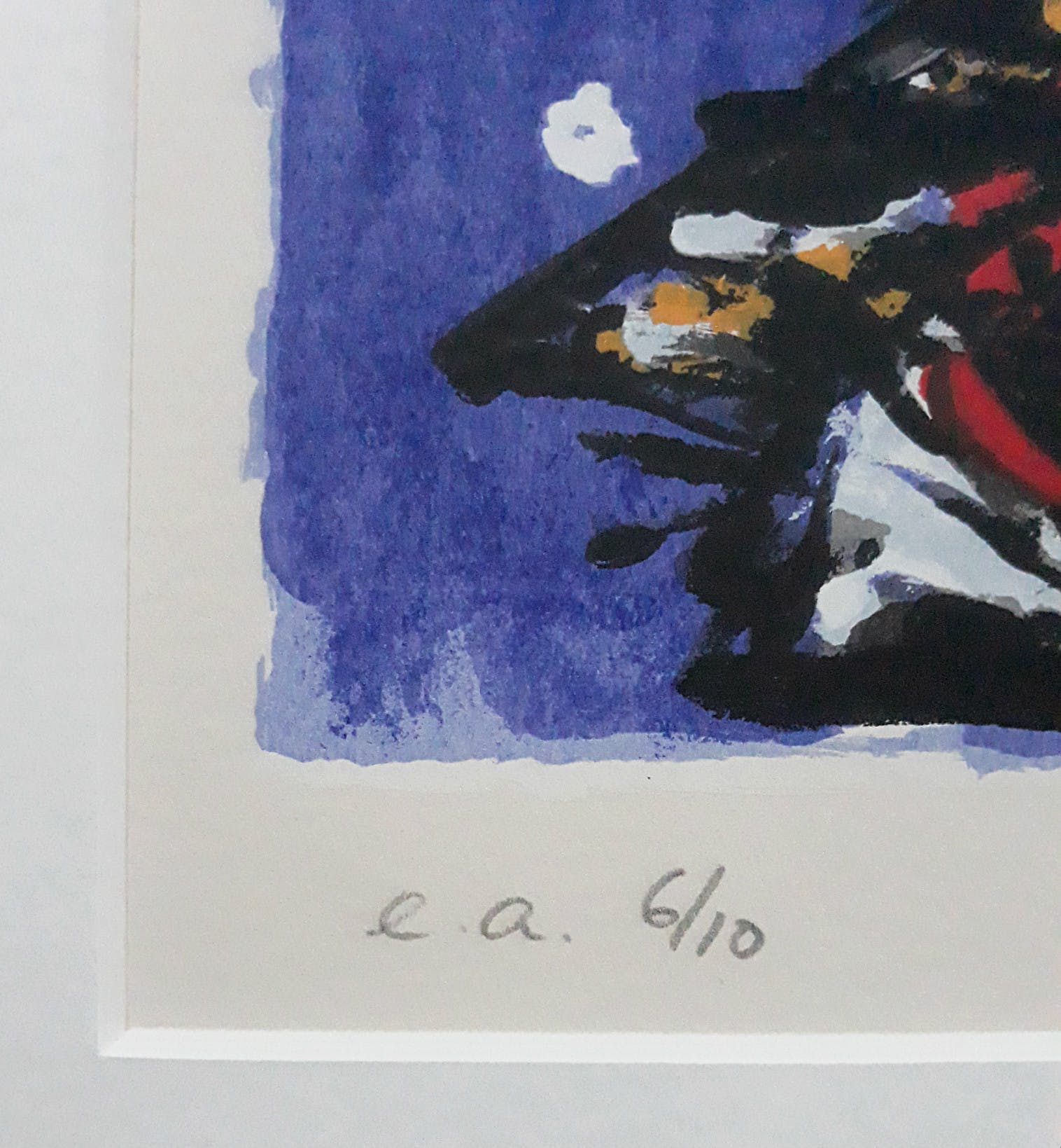 Theo Wolvecamp - Abstracte compositie, zeefdruk (prachtig ingelijst) kopen? Bied vanaf 275!