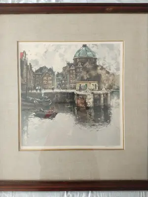 Henry Cassiers - Haarlemmersluis en Lutherse kerk te Amsterdam kopen? Bied vanaf 40!