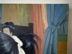 Niet of onleesbaar gesigneerd - Naakt scène kopen? Bied vanaf 1!