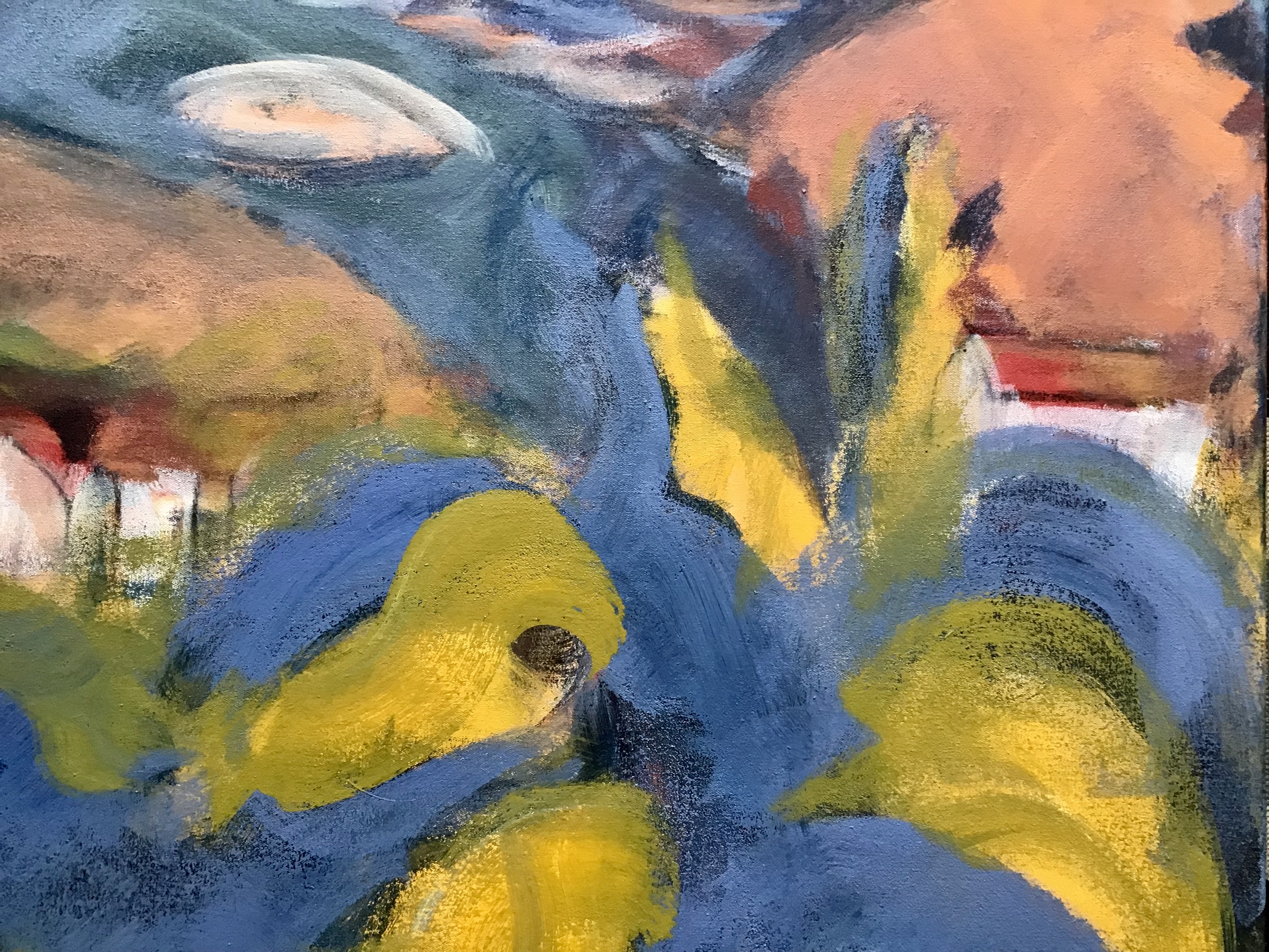 Niet of onleesbaar gesigneerd - Snelders? Acryl op doek, Cote d’Azur kopen? Bied vanaf 1!
