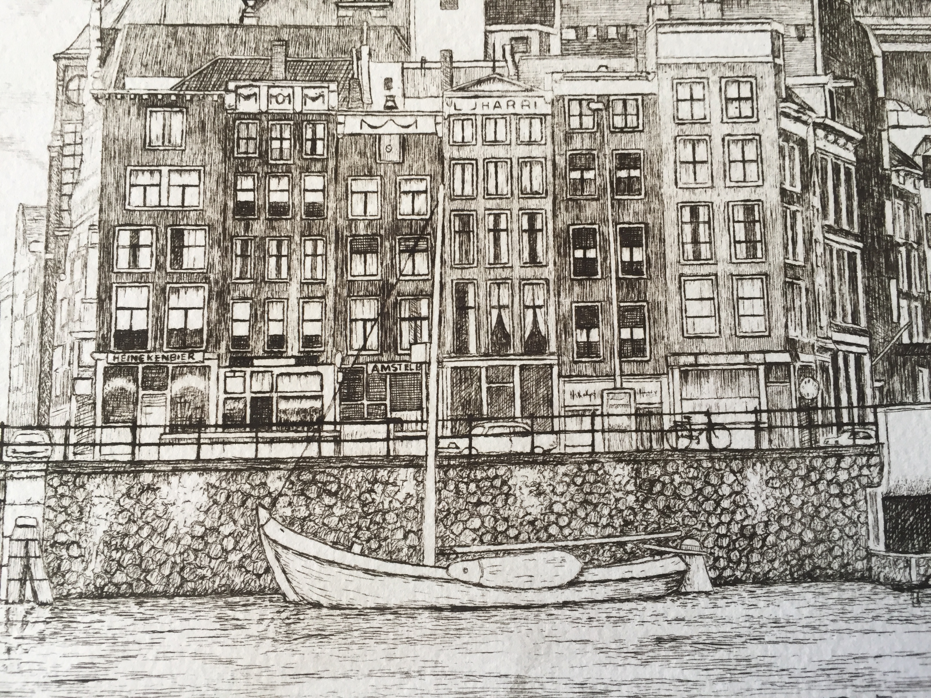Niet of onleesbaar gesigneerd - ets - Prins Hendrikkade Amsterdam kopen? Bied vanaf 1!