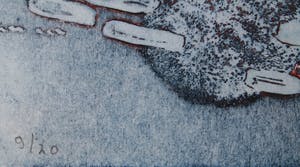 Jan Montyn - kleurenets op papier - abstract landschap II kopen? Bied vanaf 110!