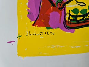 Peter Klashorst - lot van 2 cows - gesingeerd - 28/30 ex. kopen? Bied vanaf 1!