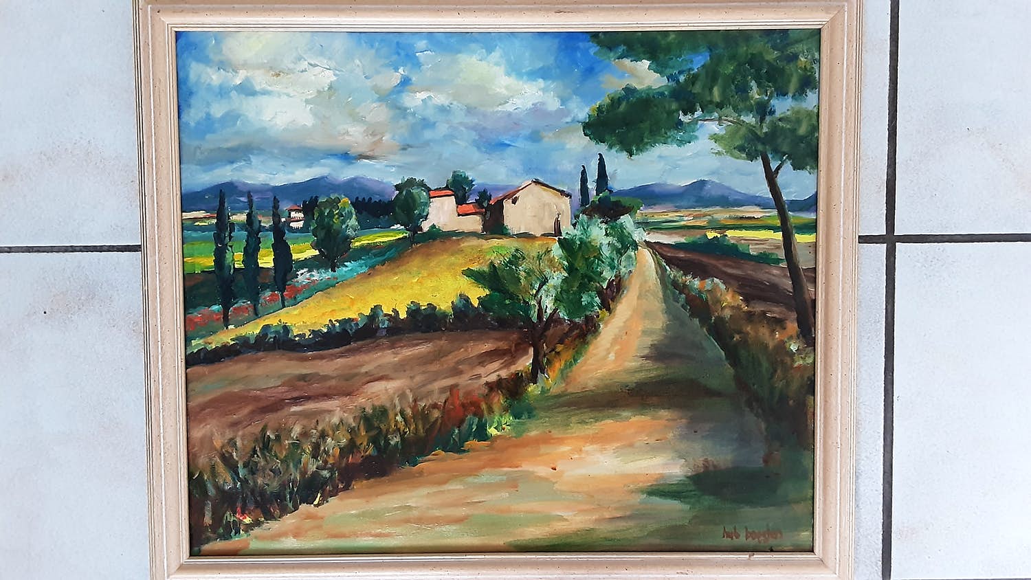 Hub Boesten - Landschap in Toscane verkocht voor € 25!