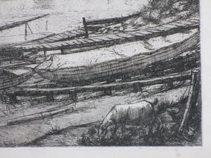 Toon Pluymers - Haven van Middelburg - Ets kopen? Bied vanaf 1!