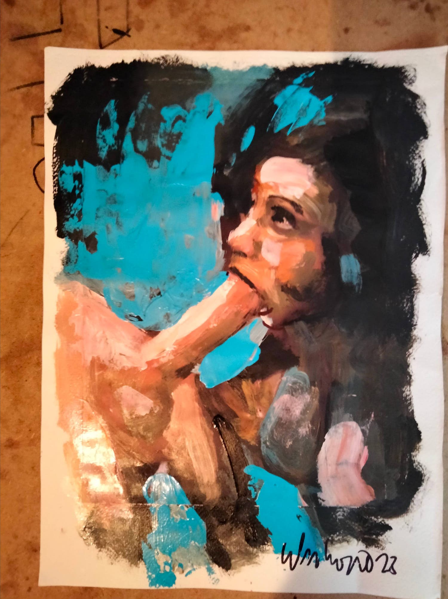 Peter Klashorst - Geen titel verkocht voor € 75!