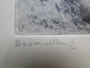 Romain Malfliet - Trio gelimiteerde etsen getiteld "Bomen vellen" - "Rust" en "Begijnhof Brugge" kopen? Bied vanaf 1!