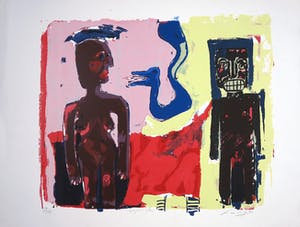 John Lie a Fo - Zeefdruk, Zonder titel kopen? Bied vanaf 1!