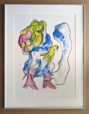 Jan Sierhuis - Flamingo - Groot formaat - Ingelijst kopen? Bied vanaf 1!