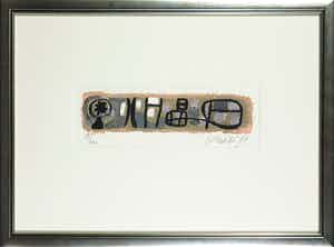 Corneille - Zeefdruk, April in Paris - Ingelijst verkocht voor € 150!