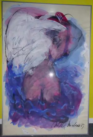 Margarita Nicolaas - Naakte vrouw met vogel kopen? Bied vanaf 300!