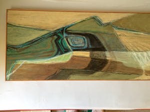 Jan van Straelen - "Blauwe Landschappen" - Pendant op doek, Ingelijst kopen? Bied vanaf 180!