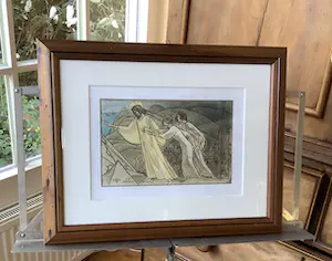 Jan Toorop - Christus leidt de zielen langs scherpe rotsen kopen? Bied vanaf 1!