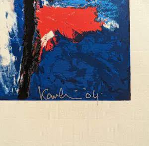 Jacob Kanbier - Zeefdruk: 'Naakt in blauw' (2004) kopen? Bied vanaf 35!