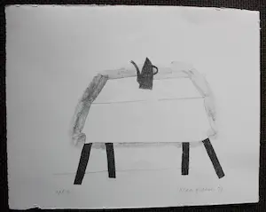 Klaas Gubbels - Zeefdruk: Koffie kan op tafel - 1979 kopen? Bied vanaf 175!