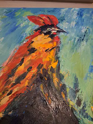 Niet of onleesbaar gesigneerd - Mooie haan kopen? Bied vanaf 1!