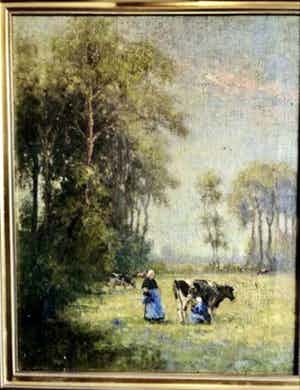 Niet of onleesbaar gesigneerd - Melktijd verkocht voor € 1!