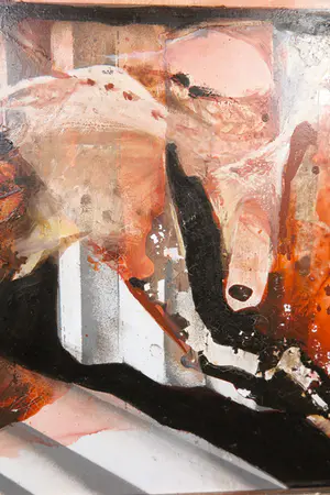 Gerti Bierenbroodspot - Gemengde techniek op paneel, Zonder titel - Ingelijst kopen? Bied vanaf 1!