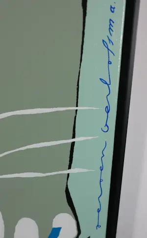 Jeroen Gerlofsma - Acvryl, Haas - Ingelijst kopen? Bied vanaf 50!