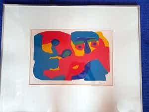 Karel Appel - Man met sjaal verkocht voor € 250!