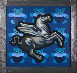 Jan Bollaert - Gemengde techniek op board, Pegasus (Zeer Groot) kopen? Bied vanaf 1!