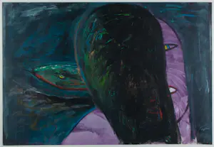 Elizabeth de Vaal - Gouache, Vrouw/slang - Ingelijst (Groot) kopen? Bied vanaf 80!