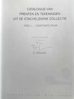 David Desjardine - Grafiek en Tekeningen,De Twintigste Eeuw, catalogus STACHELSWINE, gesigneerd kaufen? Bieten Sie von 20!