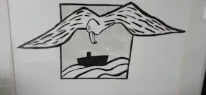 Charlotte Mutsaers - Albatros zwevend boven schip kaufen? Bieten Sie von 300!