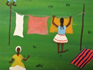 Niet of onleesbaar gesigneerd - Braziliaanse naieve kunst 1978 "Dorp bij Rio de Janeiro" gesigneerd kopen? Bied vanaf 10!