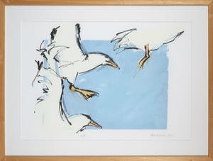 Ellen Meuwese - Giclée, Meeuwen - Ingelijst kopen? Bied vanaf 1!