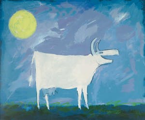 Wouter Stips - Zeefdruk, Vrolijke koe kopen? Bied vanaf 40!