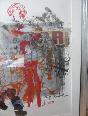 George Heidweiller - Gemengde techniek, Ladies Fantasy. Zeer groot werk. kopen? Bied vanaf 250!