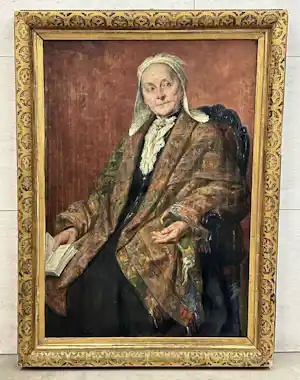 Louis charles Van Dievort - Oude dame met een boek verkauft für € 128!