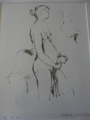 Nic Jonk - Zeefdruk, Vrouw , uit 15-03-1984 kopen? Bied vanaf 35!