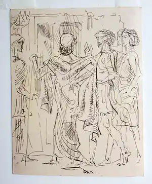 Willem van Konijnenburg - Romeinse figuren 1923 verkocht voor € 60!