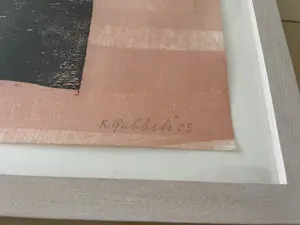 Klaas Gubbels - Houtdruk met aquarel kopen? Bied vanaf 650!