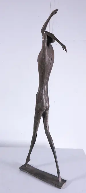 Piet van Heerden - Bronzen sculptuur, Jongensfiguur kopen? Bied vanaf 700!