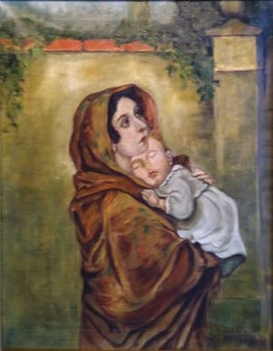 Niet of onleesbaar gesigneerd - naar Feruzzi - La Madonnina (La Madonna del Riposo) - 1949 kopen? Bied vanaf 1!