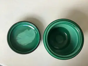 Curt Schlevogt - Malachiet pot met deksel kopen? Bied vanaf 40!
