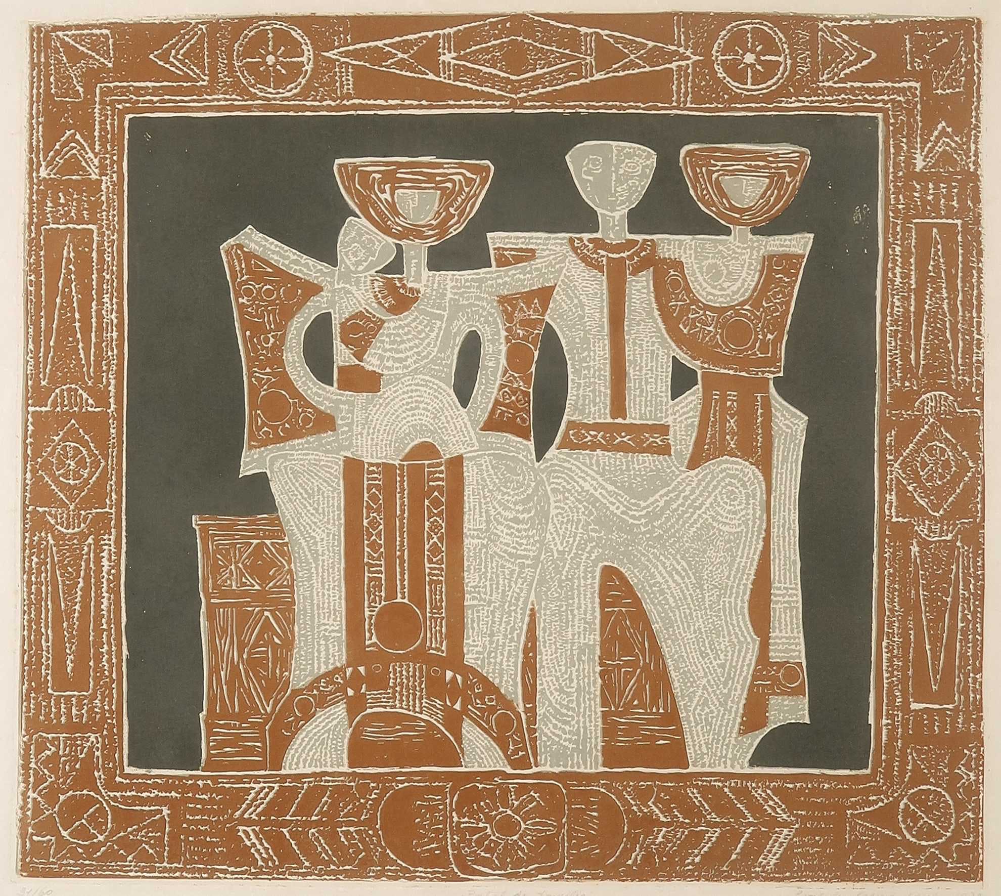 Xenia Eraclide Vreme - Zeefdruk, Portet de Familie - Ingelijst kopen? Bied vanaf 1!